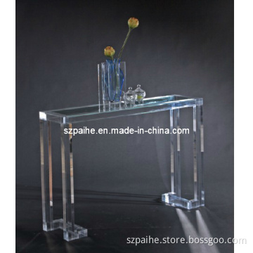 Lucite Crastal Wall Console Table